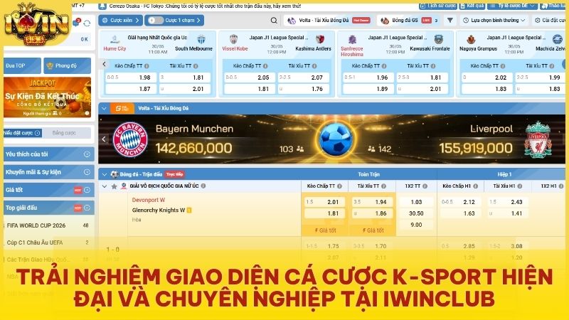 Tổng quan sảnh K Thể Thao Iwinclub với hàng ngàn trận đấu kịch tính mỗi ngày
