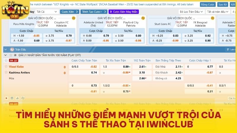 Khám phá giao diện hiện đại và các ưu điểm vượt trội của sảnh S Thể Thao